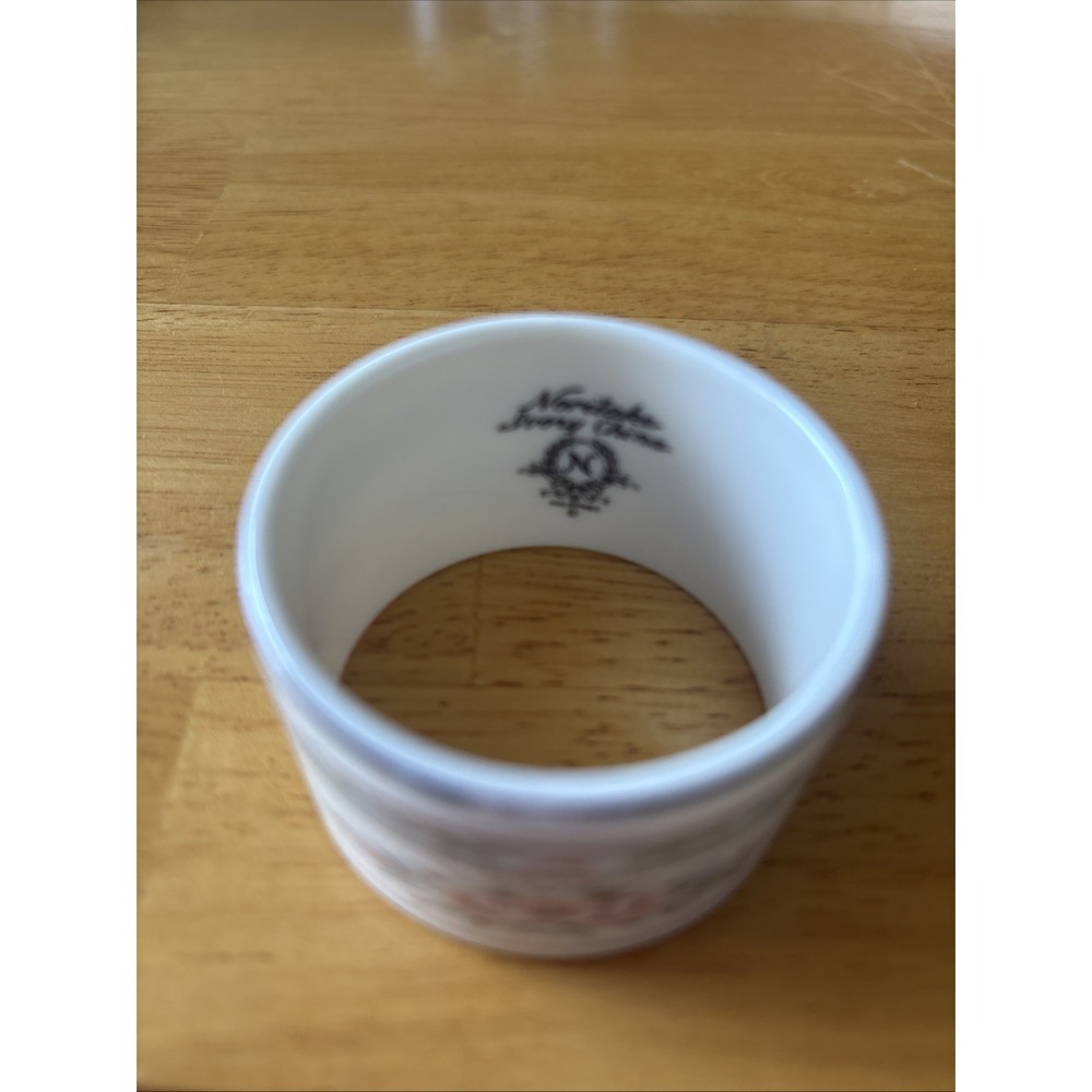 6 Noritake Rothschild 7293 Round Napkin Rings MINT PERFECT RARE - Picture 3 of 5
